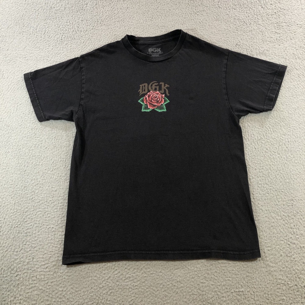 DGK Shirt Mens Medium Black Short Sleeve Mother Mary Graphic Came From Nothing